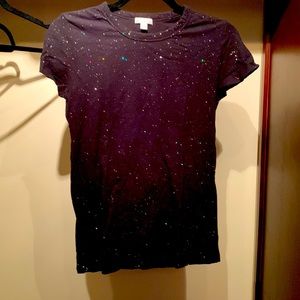 Gap black sparkles t-shirt - Size Small